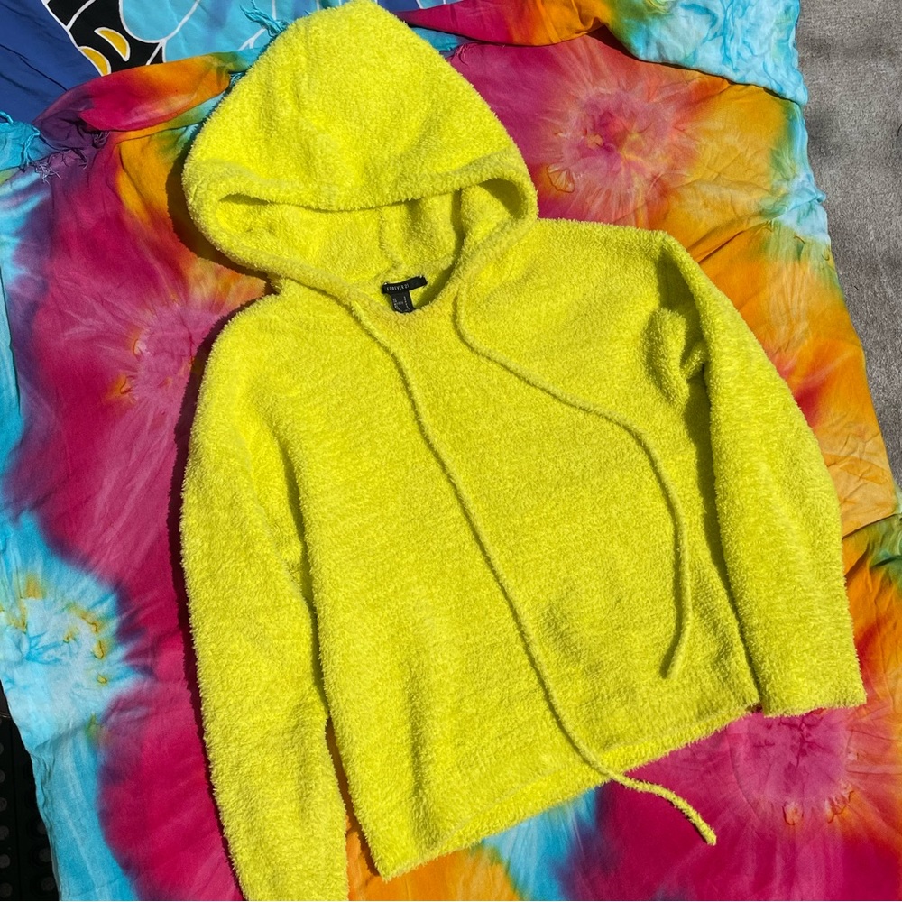 Neon Lime Super Soft Fuzzy Sweater